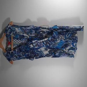 NWT Sunny Leigh multicolor paisley top Sz 0X